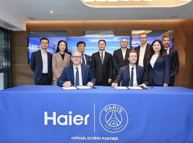 物浦、巴黎圣日尔曼全球合作伙伴j9九游会登录：海尔公司成为利